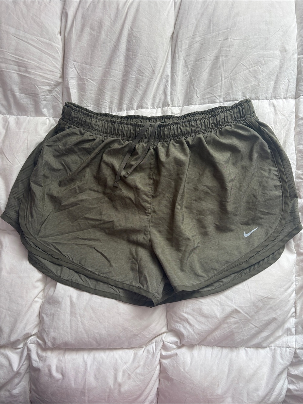 Nike Women's Olive Athletic Running Shorts